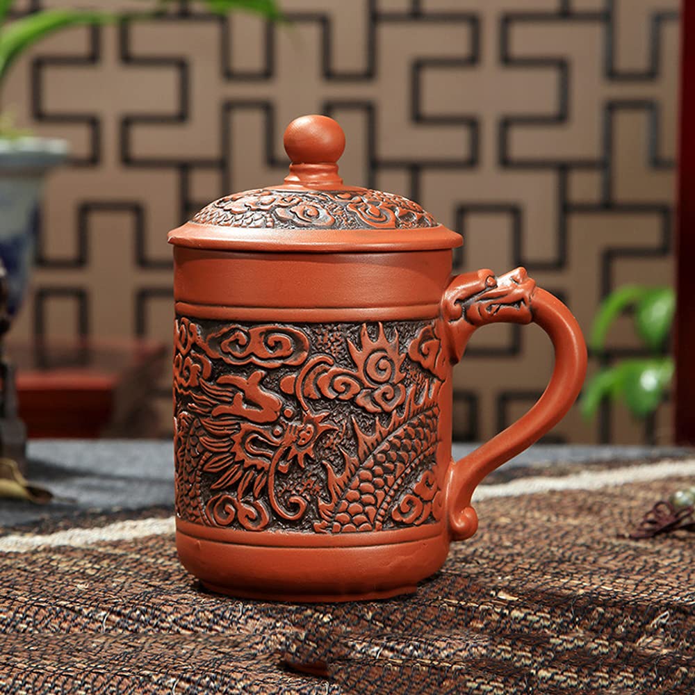 Amazon.com | HonHeam Ceramic Teacup, Chinese Hand Painted Purple